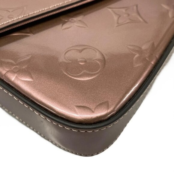 Auth LOUIS VUITTON Pochette Felice M69793 Rose Pearl Monogram Vernis - FH5210 - Picture 7 of 14